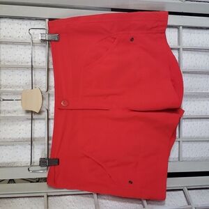 Athleta bright orange outdoors walking women's shorts size 6